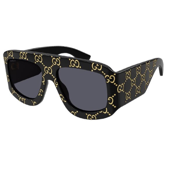 NEW GUCCI UNISEX BLACK SUNGLASSES, LIMITED EDITION - Picture 1 of 4